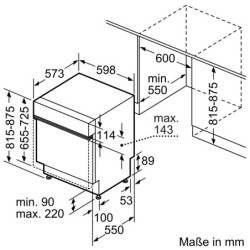 Bosch SMI4HTS14E Teilintegrierter Geschirrspüler