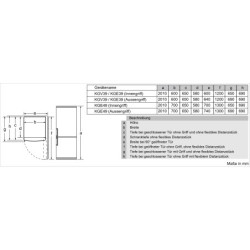 Bosch KGE39ALCA Freistehende Kühl-Gefrier-Kombination mit Gefrierbereich unten
