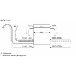 Bosch SMP4ECC72S Unterbau-Geschirrspüler
