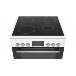 Bosch HKR39C220 Elektroherd mit Glaskeramik-Kochfeld & 3D-Heißluft