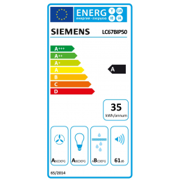 Siemens LC67BIP50 Wandesse (60 cm, iQdrive, Energieklasse A, touchControl)