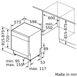 Constructa CG5US02ITD Integrierbarer Geschirrspüler | 13 MG, 46 dB