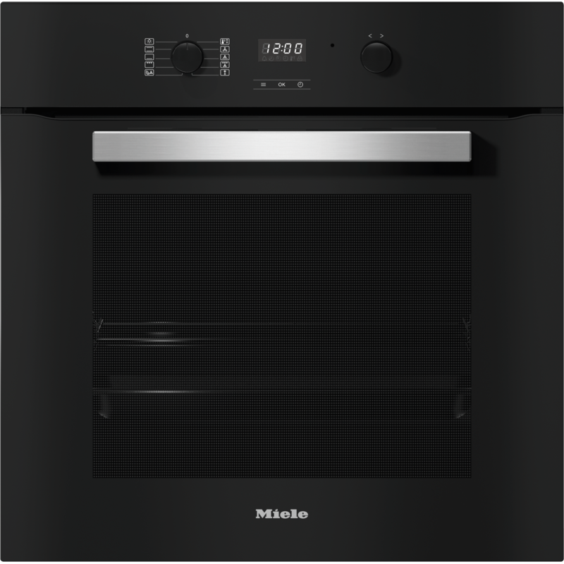 Miele H2455 B Einbaubackofen in Obsidianschwarz | 76 Liter, PerfectClean
