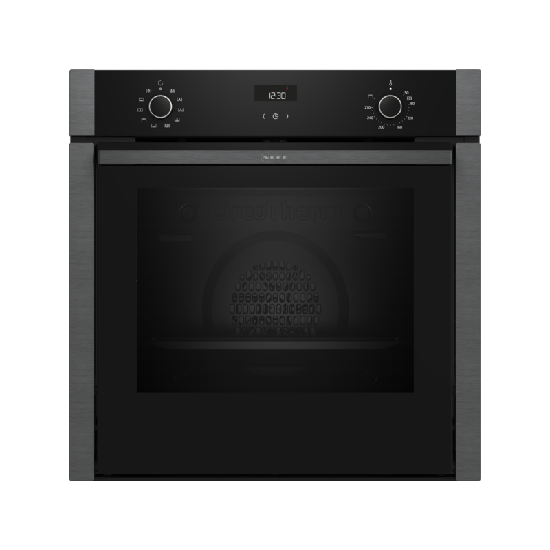 Neff Einbaubackofen B3ACE2AG3 Graphite-Grey mit Hide®-Tür & CircoTherm®