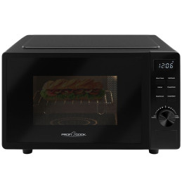 ProfiCook PC-MWG 1278 Mikrowelle mit Grill, 700W/800W, ohne Drehteller
