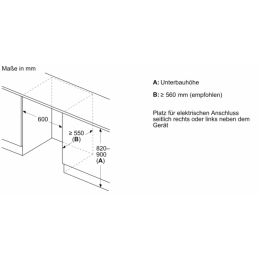 Bosch KUR21ADE0 Unterbaukühlschrank – 134 L, Energieklasse E, 35 dB