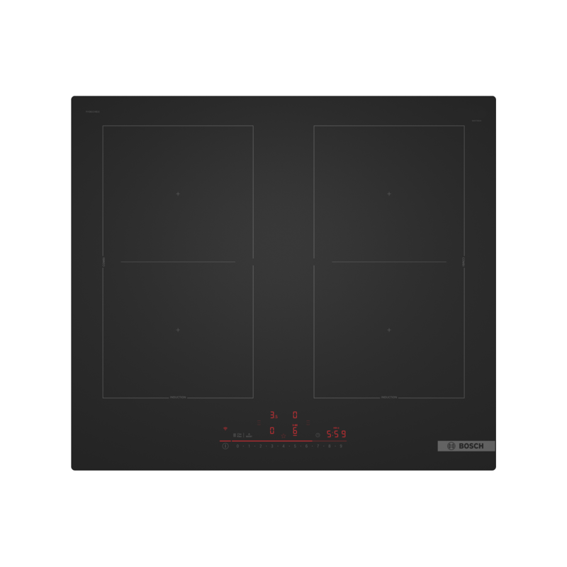 Bosch PVQ61CHB1E Kochfeld matt | 60 cm, Carbon Black, DirectSelect