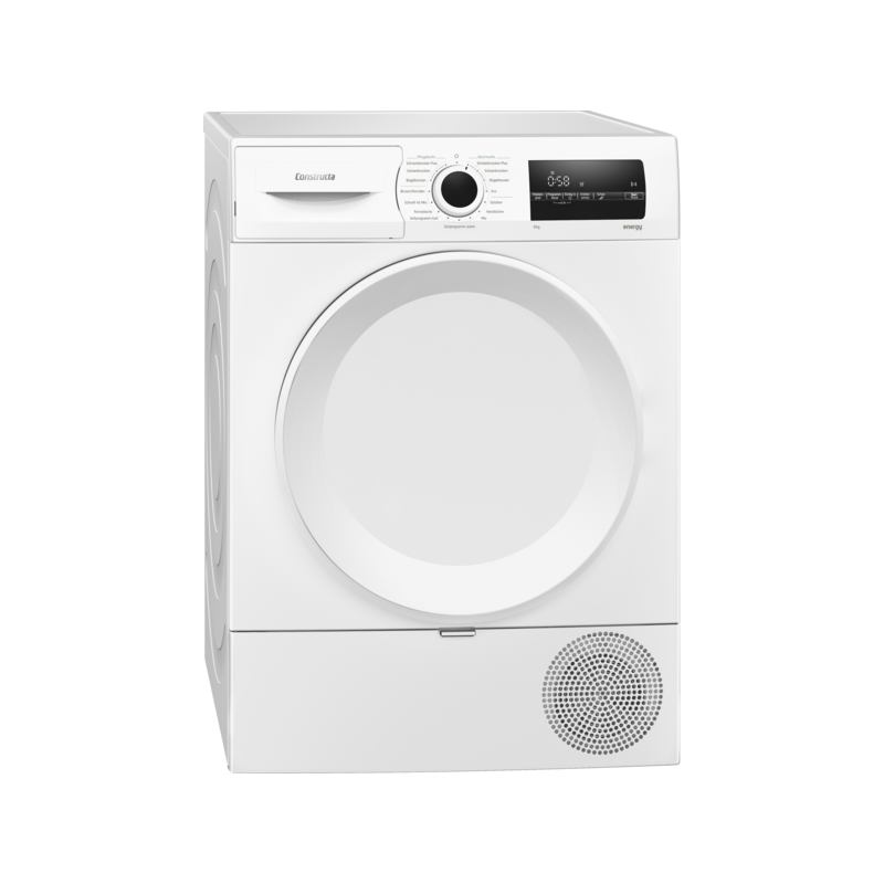 Constructa CWK3R204 Wäschetrockner – 8 kg, Wärmepumpe, Soft Dry