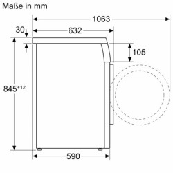 Bosch WUU28T71 Waschmaschine, unterbaufähig - Frontlader