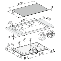 Miele 12911540 KM 8585 FL MattFinish Herdunabhängiges Induktionskochfeld