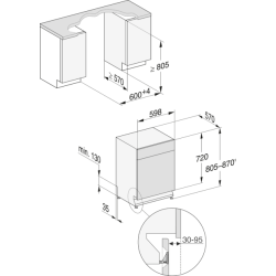 Miele 12338020 G 7210 SCU Unterbau-Geschirrspüler