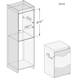 Miele 12269530 K 7127 D Einbau-Kühlschrank 88cm Nischenhöhe