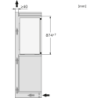 Miele 12269790 K 7128 D Einbau-Kühlschrank 88cm Nischenhöhe