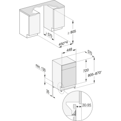 Miele 12142710 G 5540 SCi SL Active Integrierter Geschirrspüler 45cm