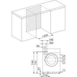 Miele 12703550 WWA120 WPS 8kg Active W1 Waschmaschine Frontlader