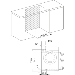 Miele 12703590 WEB375 WPS PWash&8kg W1 Waschmaschine Frontlader