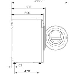 Miele 12703580 WEB365 WPS PWash&8kg W1 Waschmaschine Frontlader