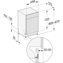 Miele 12142700 G 5540 SCU SL Active Unterbau-Geschirrspüler 45cm