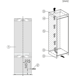 Miele 12445050 KF 7742 C Einbau-Kühl-Gefrierkombination 178cm Nischenhöhe