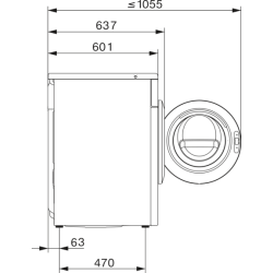 Miele 11568330 WTD165 WPM 8/5kg WT1 Waschtrockner