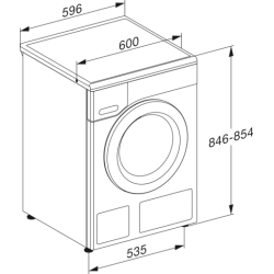 Miele 11568330 WTD165 WPM 8/5kg WT1 Waschtrockner